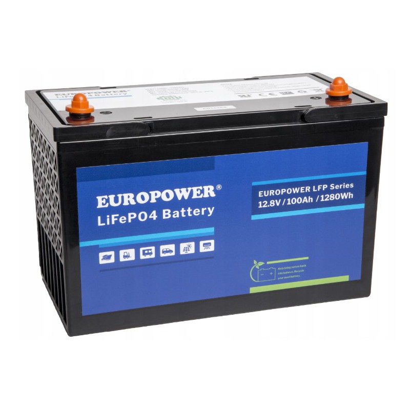 Akumulator Europower LFP 100Ah 12V LiFePO4