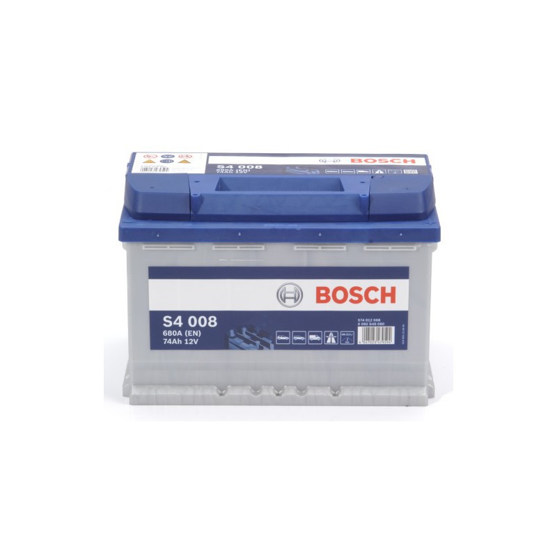 AKUMULATOR BOSCH 74AH 680A 12V P+ S4008