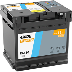 AKUMULATOR EXIDE 53AH 540A 12V P+ EA530