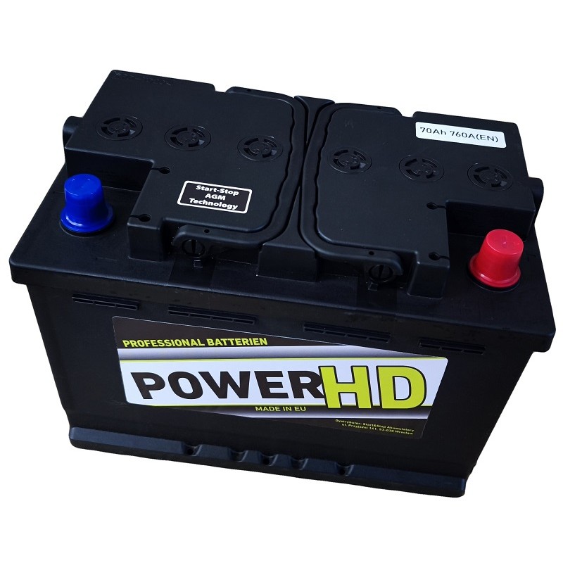 Akumulator PowerHD 70Ah 760A 12V AGM