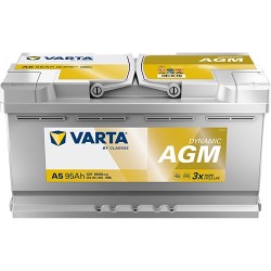 AKUMULATOR AGM VARTA 95AH 850A 12V P+ G14/A5