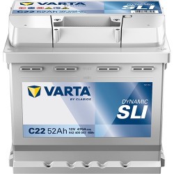 AKUMULATOR VARTA 52AH 470A 12V P+ C22