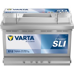 AKUMULATOR VARTA 74AH 680A 12V L+ E12