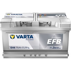 AKUMULATOR VARTA 75AH 730A 12V P+ E46 EFB