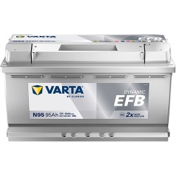AKUMULATOR VARTA 95AH 850A 12V P+ N95 EFB