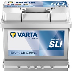 AKUMULATOR VARTA 52AH 520A 12V P+ C6