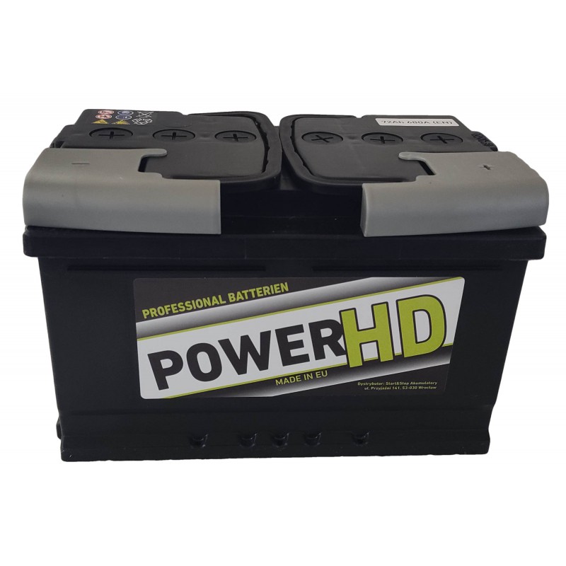 Akumulator PowerHD 72Ah 680A 12V